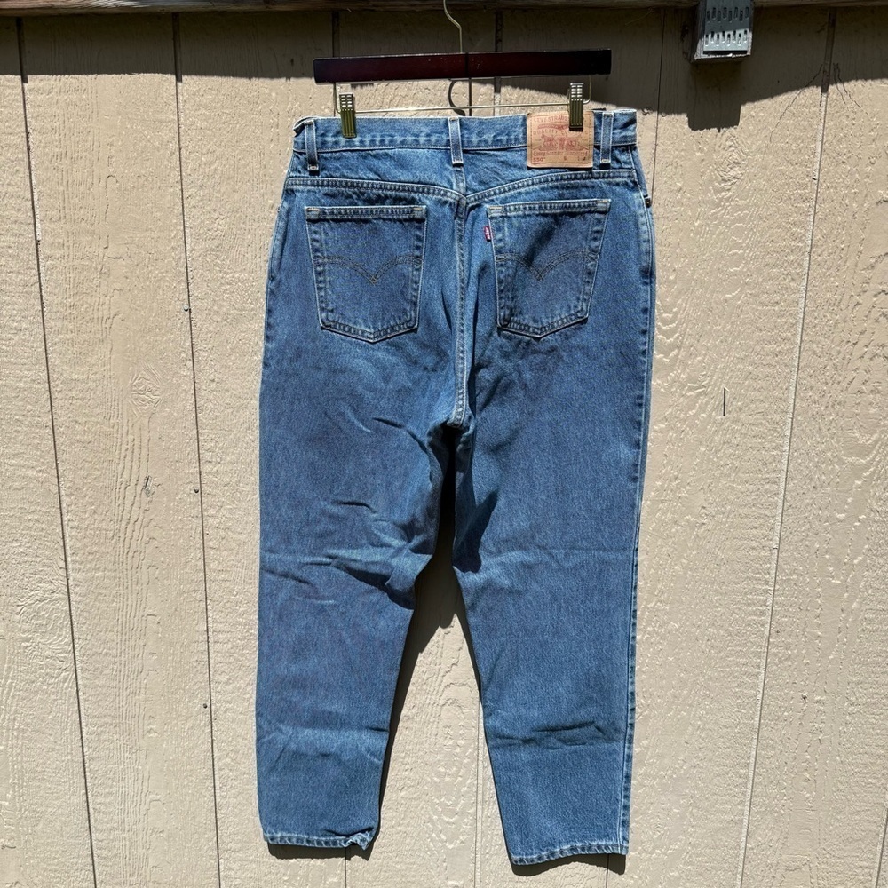 Vintage Levis 550 Jeans Womens 16 MIS M High Rise Relaxed Fit Tapered Leg - Picture 3 of 6